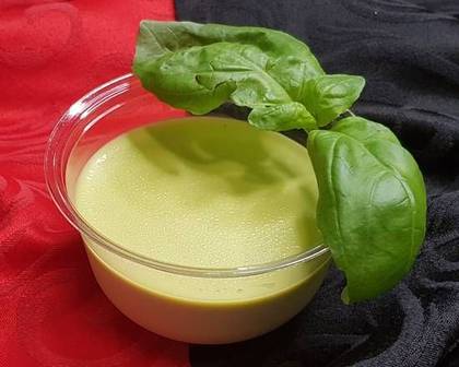 Basil Panna Cotta