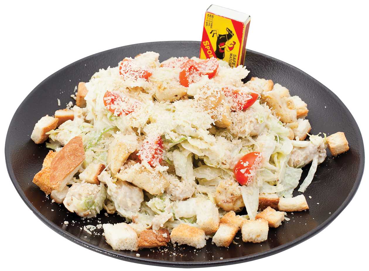 Caesar salad with chicken