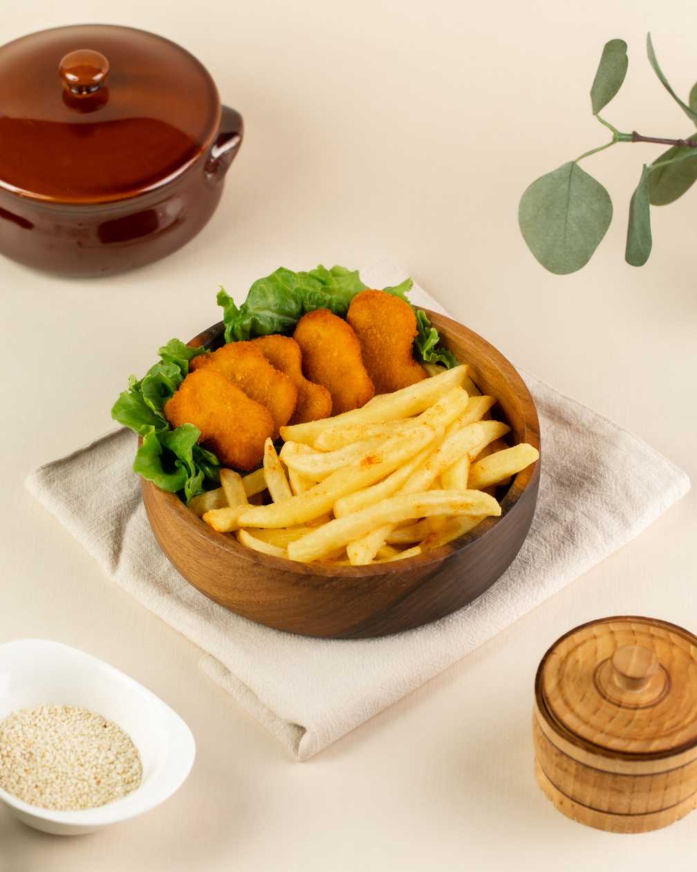 Nuggets + french fries