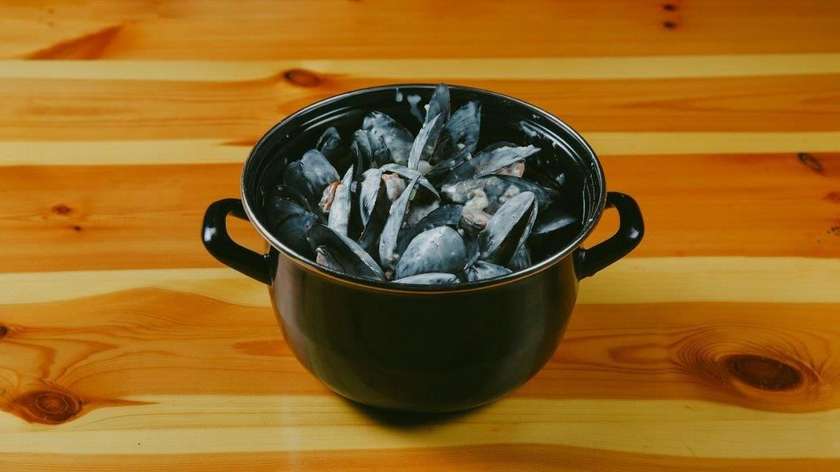 Fresh Mussels In Blue Cheese Sauce