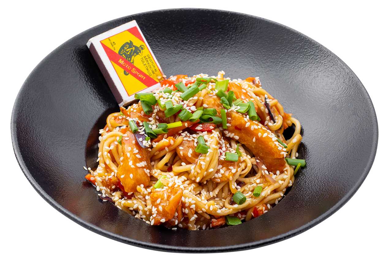 Wok with chicken