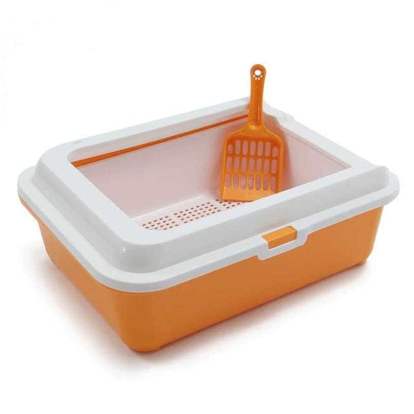 Cat toilet with net and shovel კატის ტუალეტი ბადით და ნიჩბით