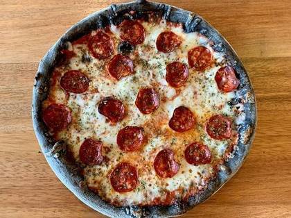 The Godfather Pizza with Black Dough