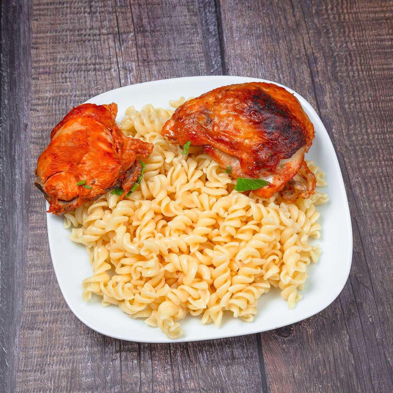 Baked Chicken with Garnish