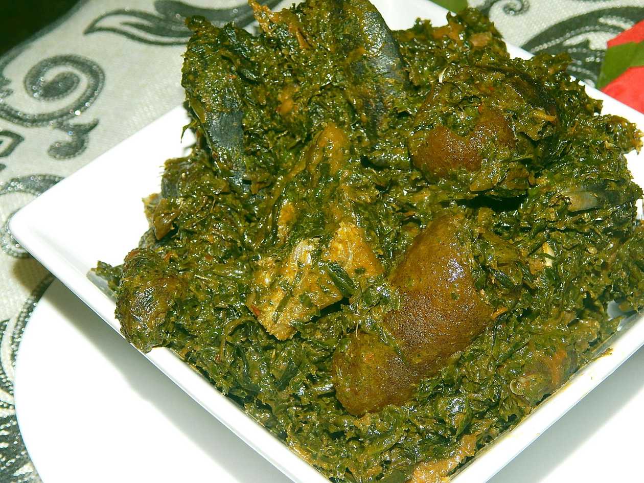 Afang (Edikaikong) Soup with  {2} 🐄 Cow Meat [Beef]