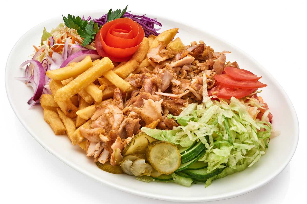 Plate with a side dish