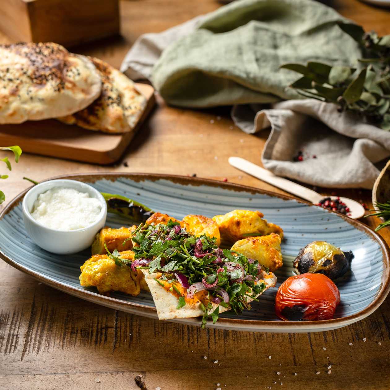 Saffron shish tawouk
