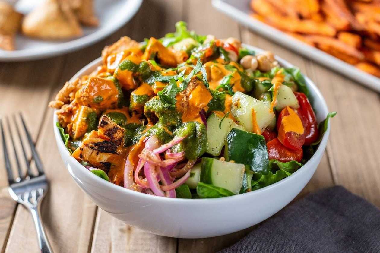 Salada de frango