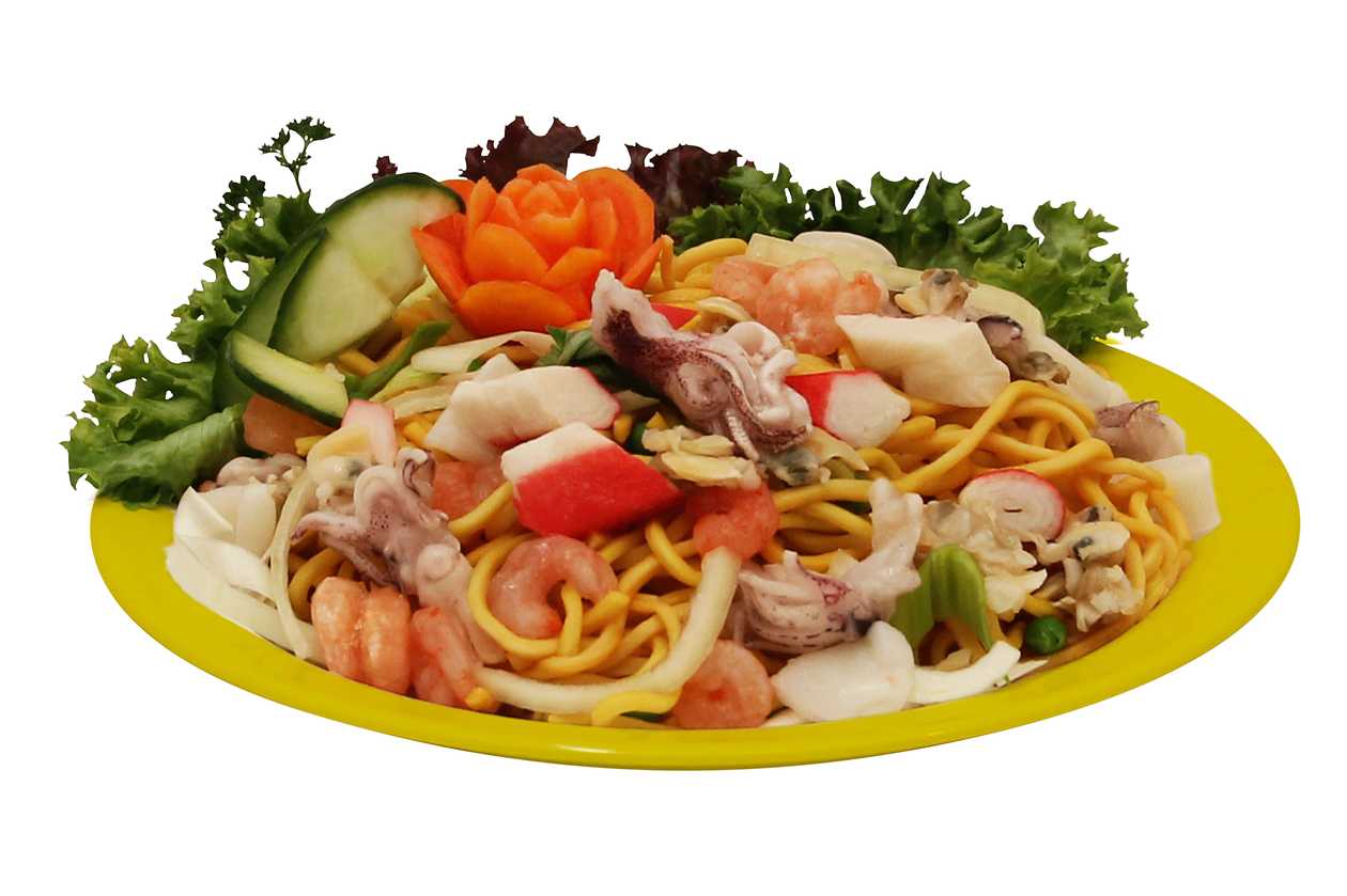 Meniu paste cu fructe de mare + Pepsi