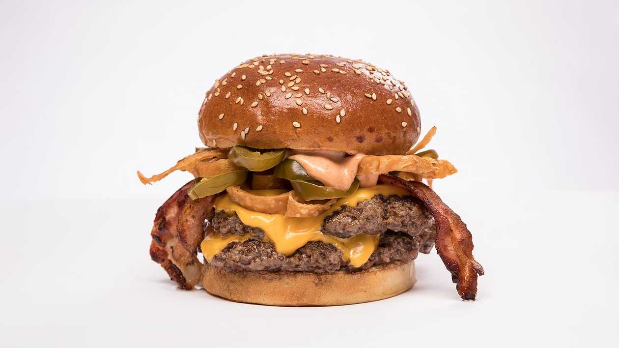 The Jalapeño Quin Combo (burger, french fries, drink, sauce)