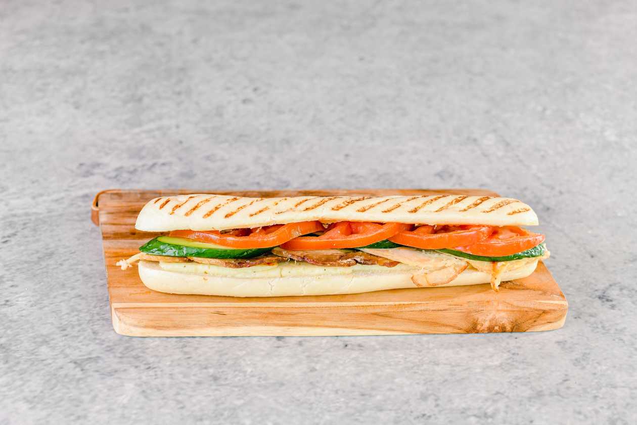 Roast Pork and Halloumi Panini