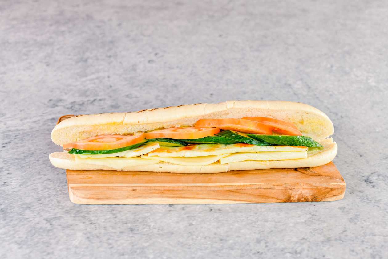 Halloumi and Cheese Panini