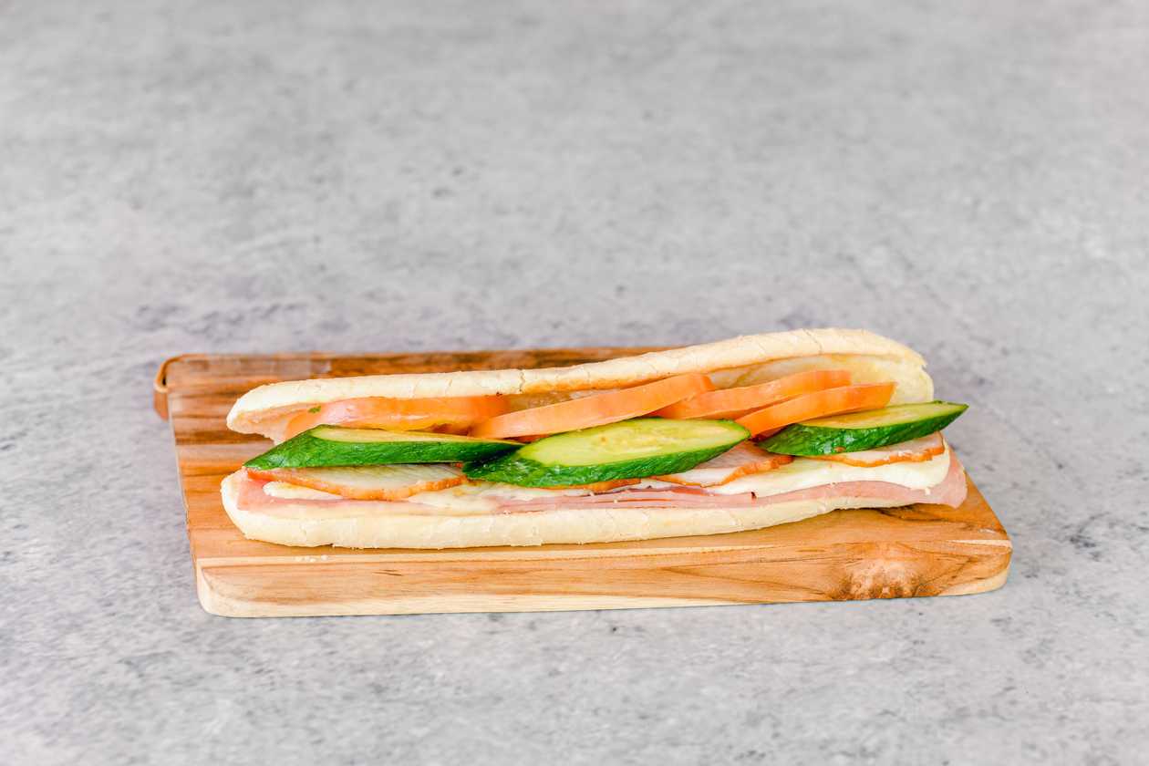 Halloumi, Cheese, Lountza and Ham Panini