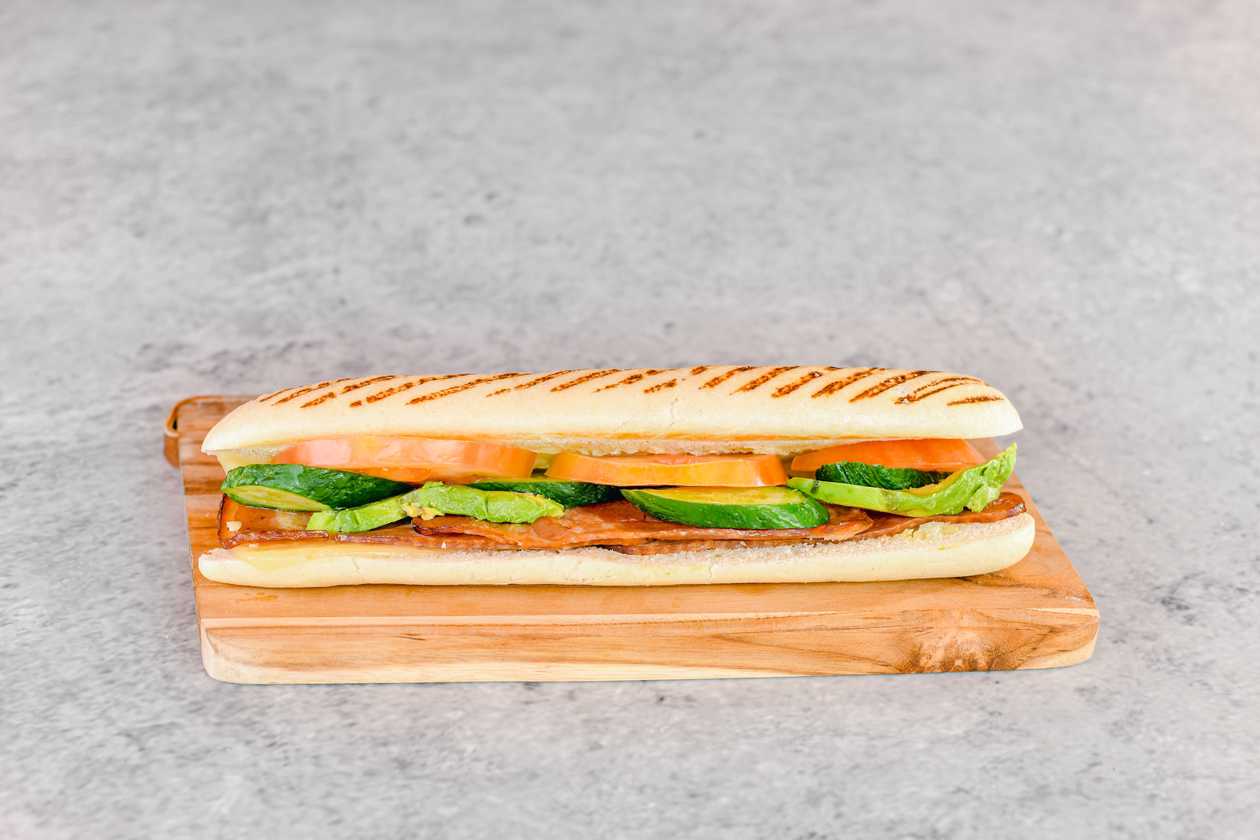 Bacon, Cheese, Avocado Panini