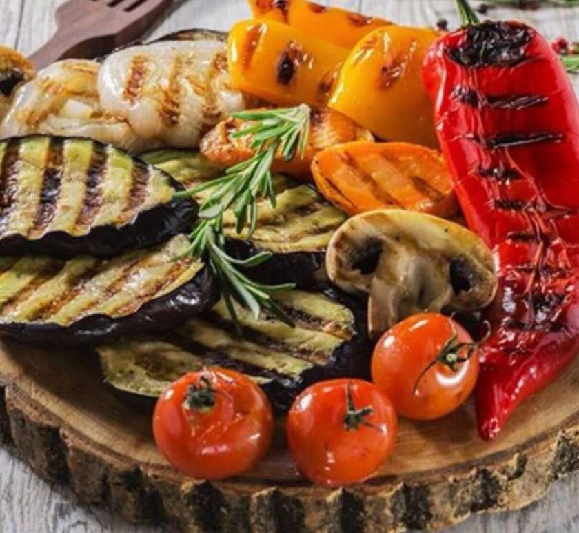 Vegetables On Grill