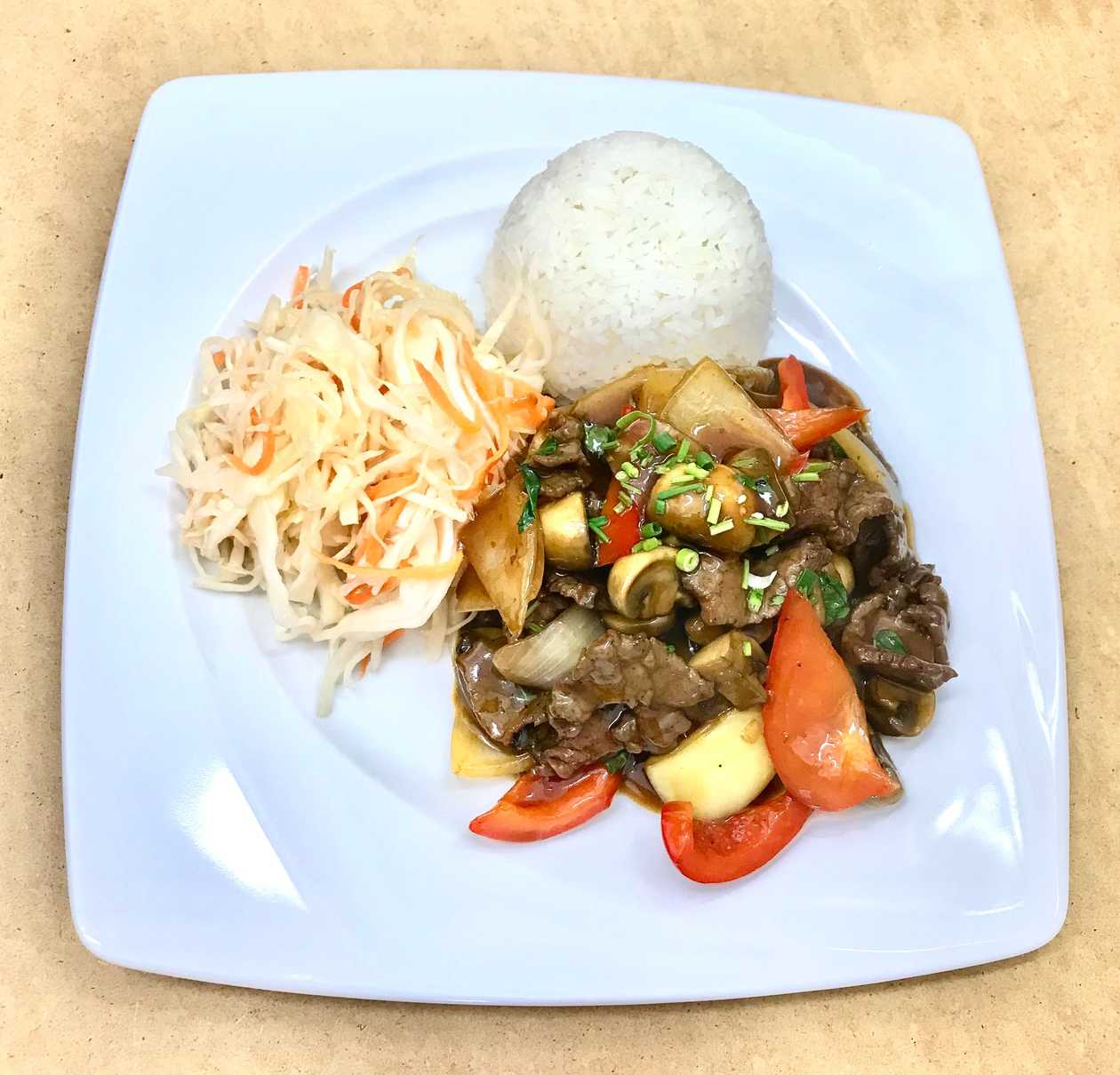 Beef in Thai with Basil