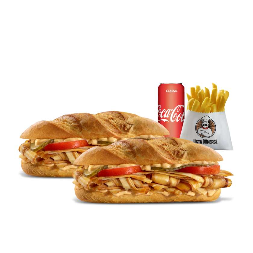 Double Eco Baguette With Chicken Menu