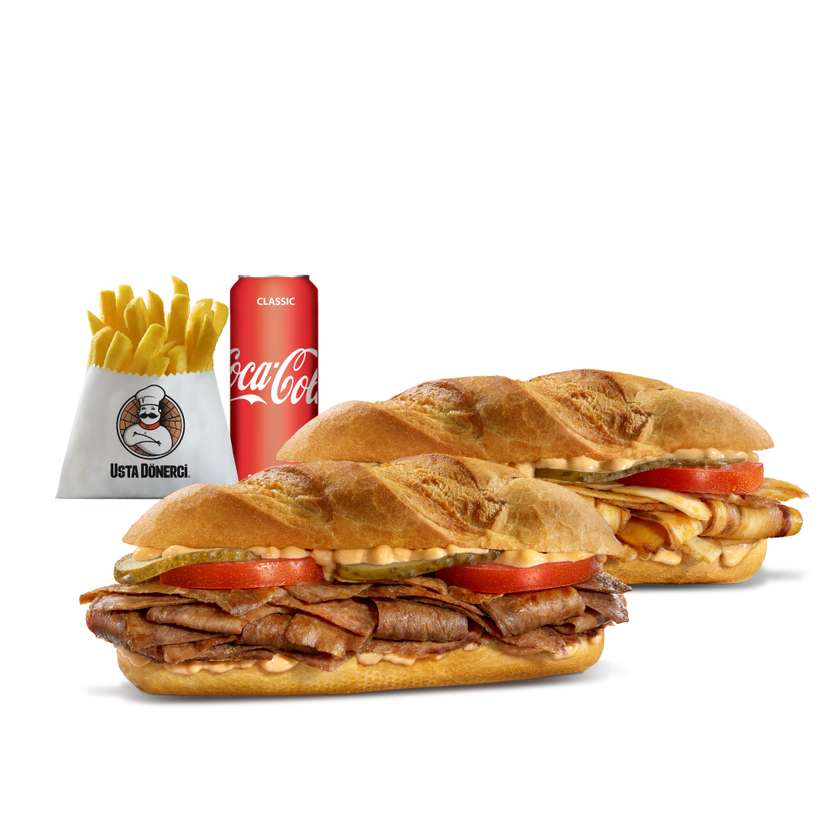 Double Chicken and Beef Eco Baguette Combo
