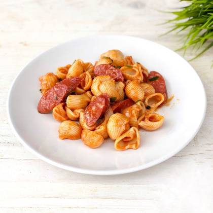 Pasta with Hunter's Sausage