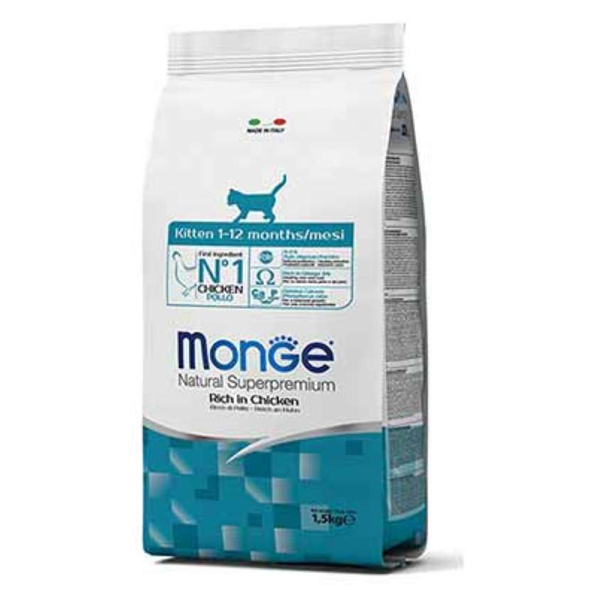მონჯე კნუტი ქათმის ხორცით 1კგ/Monge kitten with chicken 1 kg/