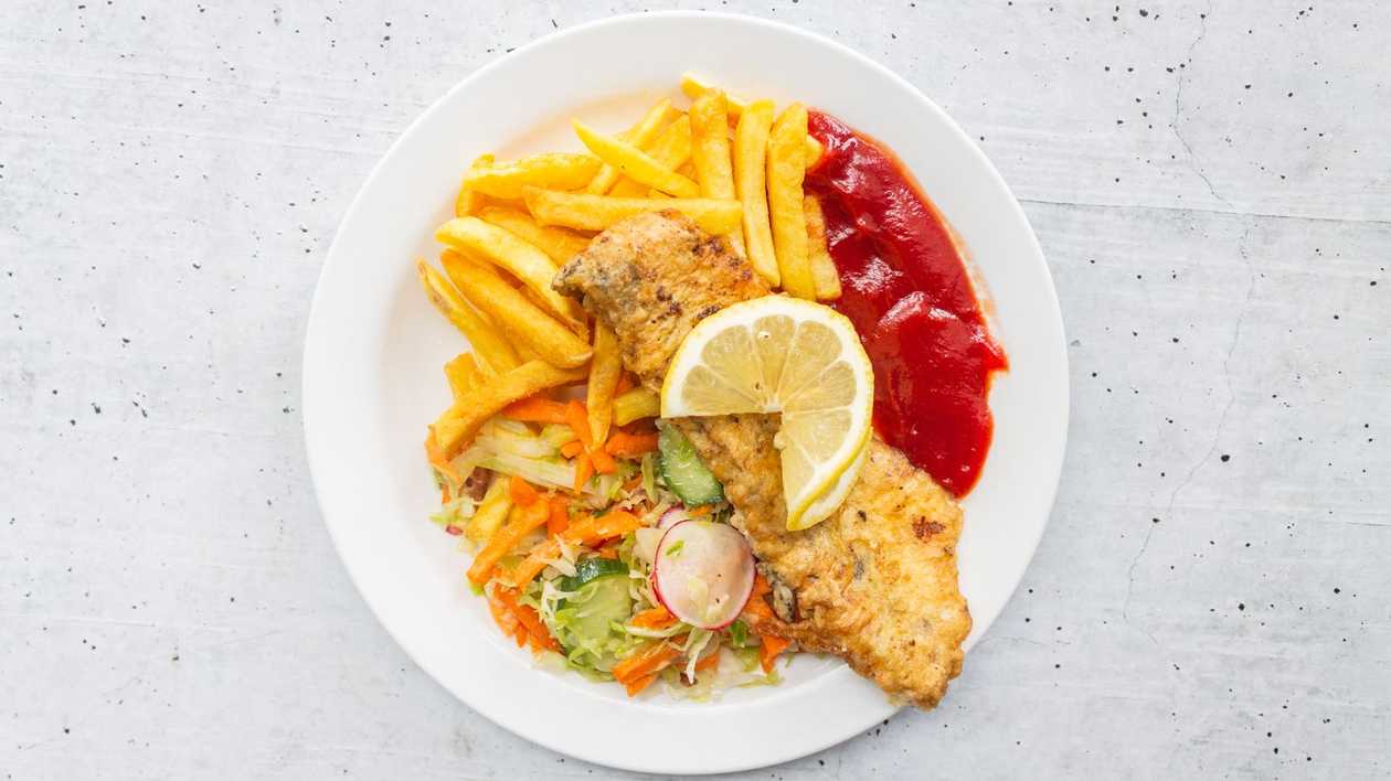 Grilled snapper with french fries