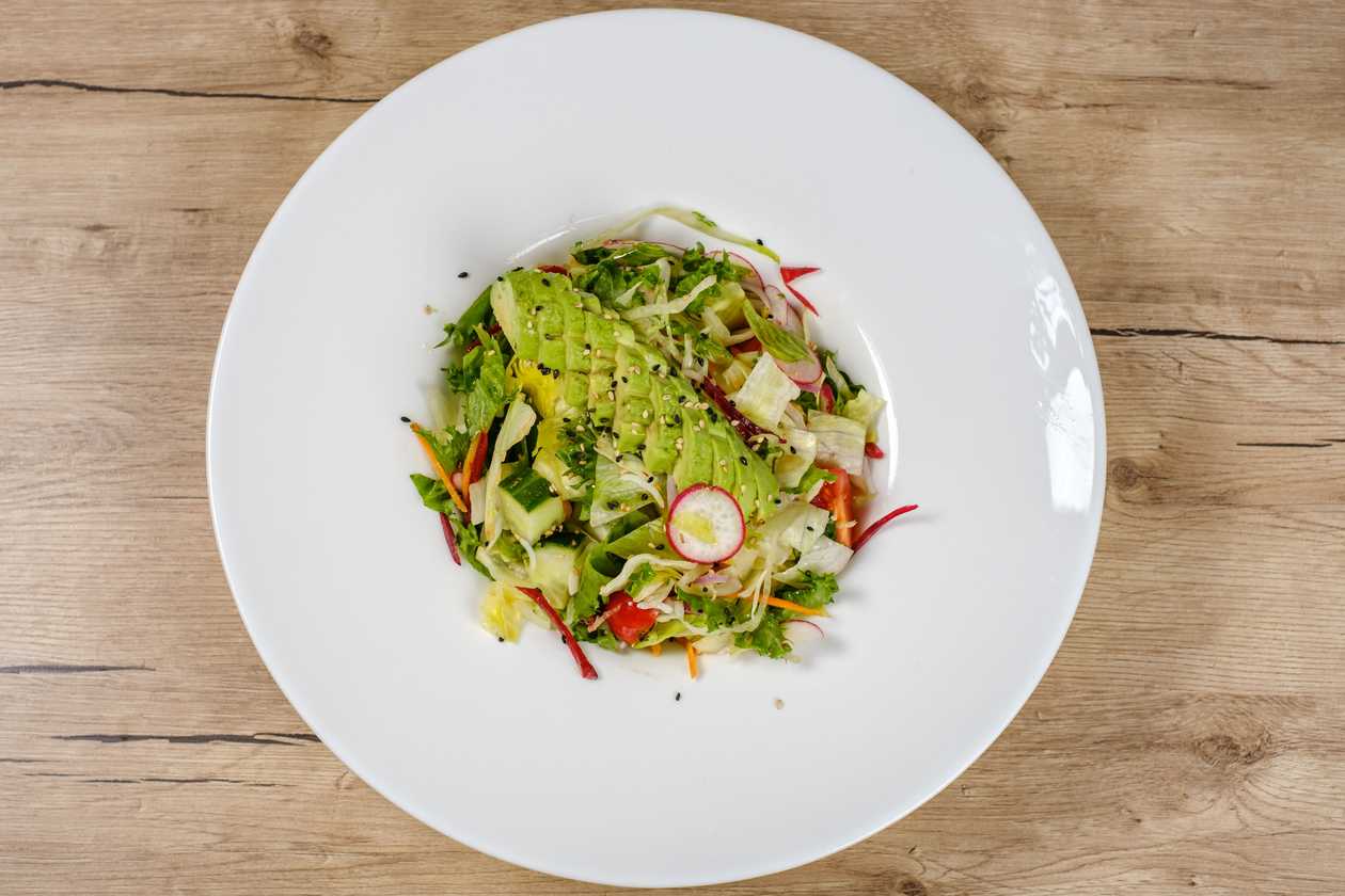 Chicken and avocado salad