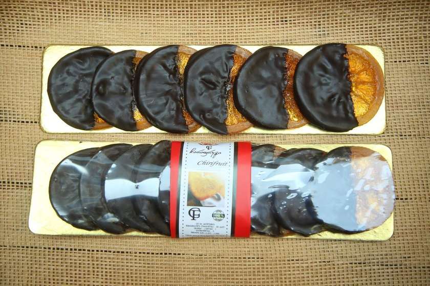 Chirifruit Orange Candy In Chocolate 200 Gr