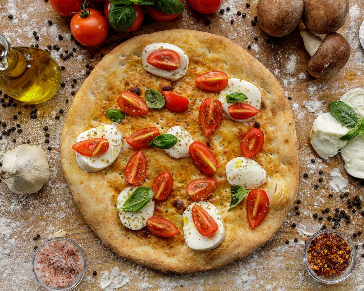 Pizza caprese