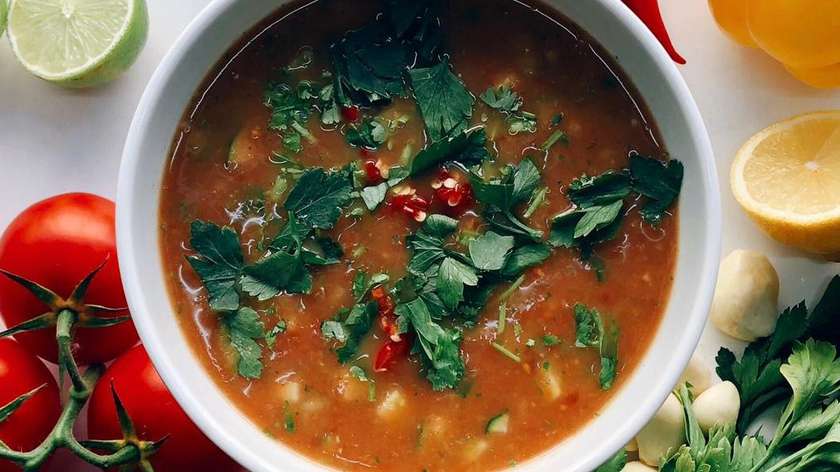HAPPY HOUR -25% Gazpacho - španielska studená zeleninová polievka VEGAN/A6,A9/