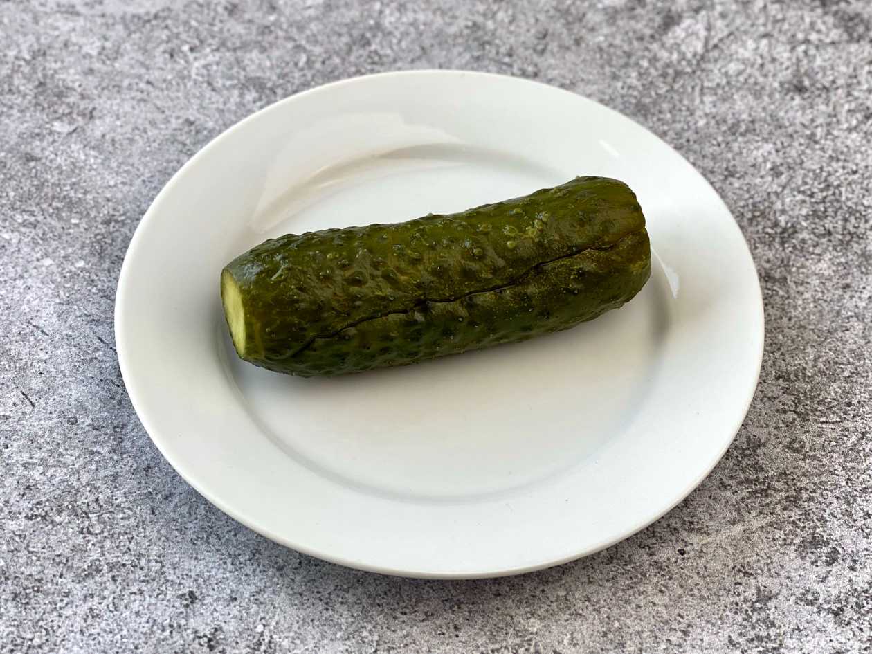 Lightly salted cucumber