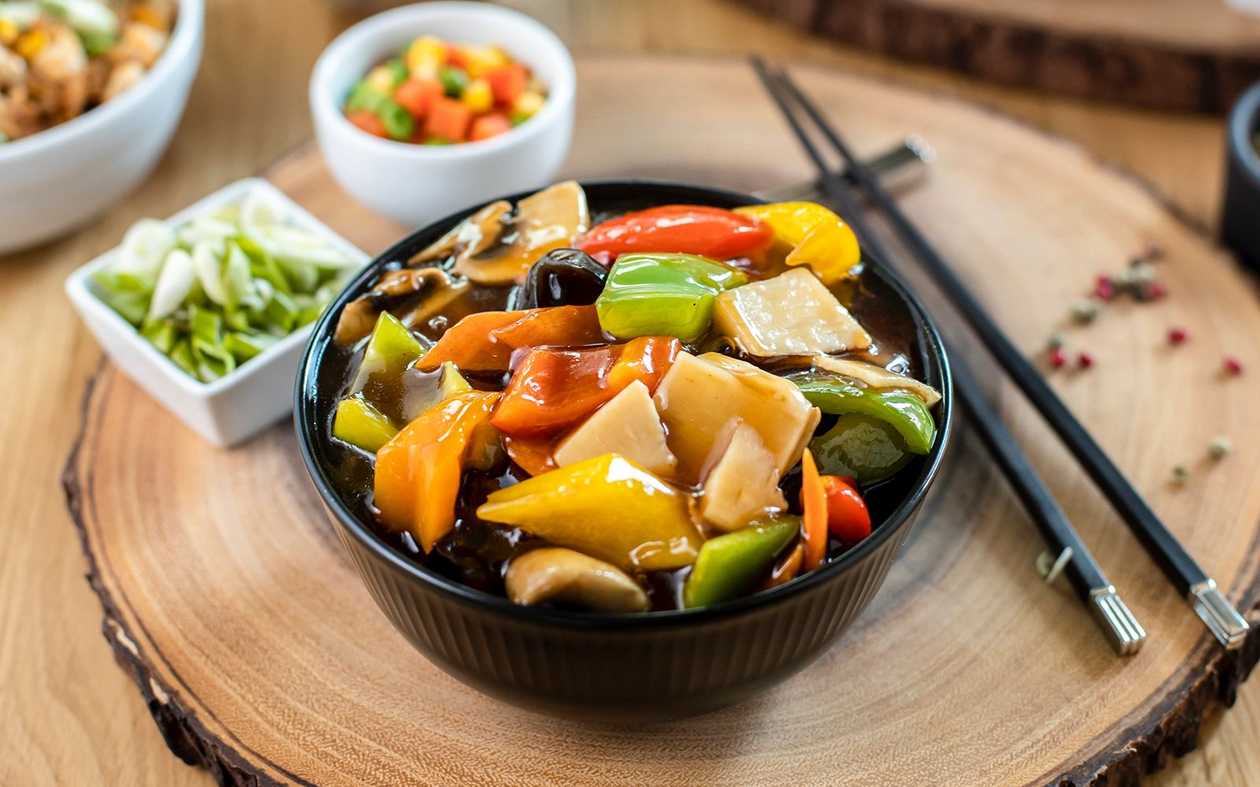 Legume în sos chinezesc