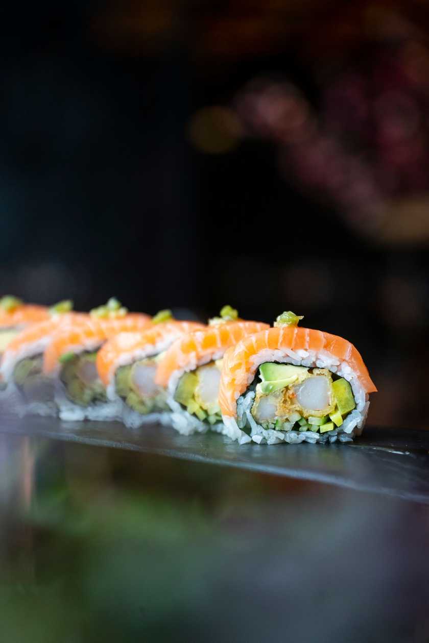 Ebi Ten California with Salmon Wrap
