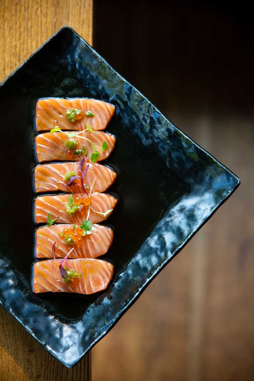 Ponzu Salmon Sashimi