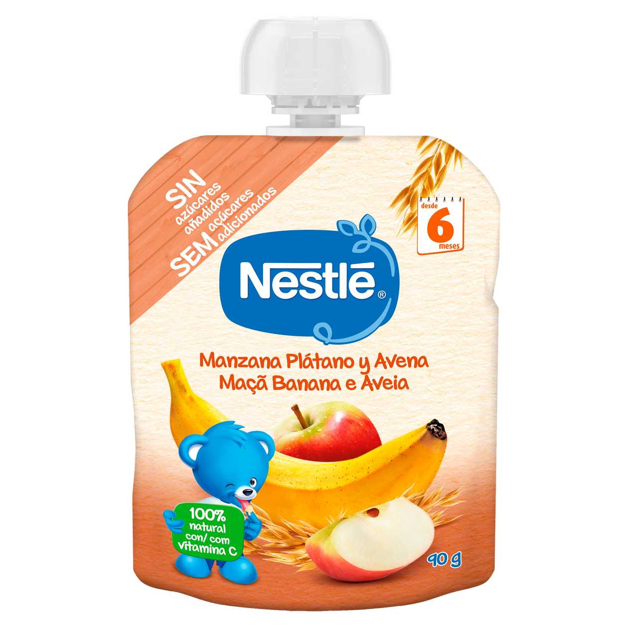 Saqueta Fruta Maçã Ban Aveia Nestlé 90 gr