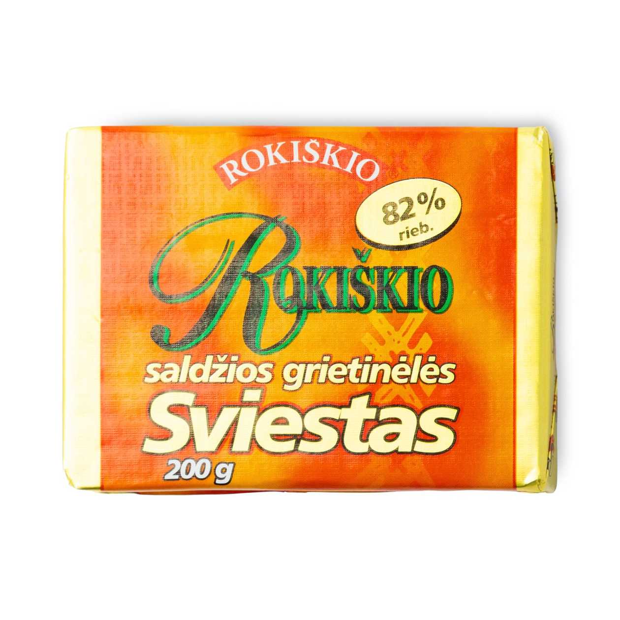 Sweet Cream ROKIŠKIO Butter (82%), 200g (expires soon)