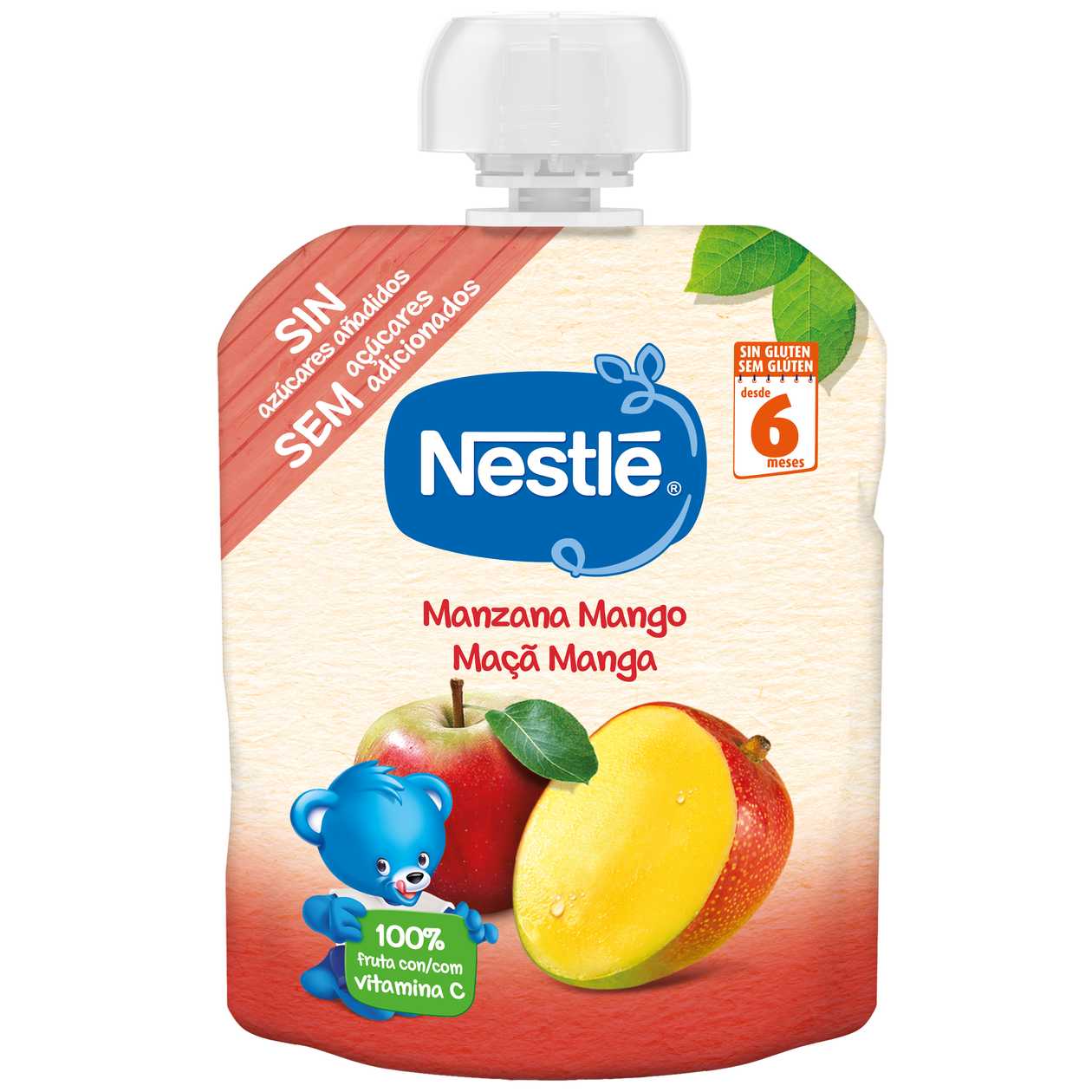 Saqueta De Fruta Maçã Manga Nestlé 90 gr