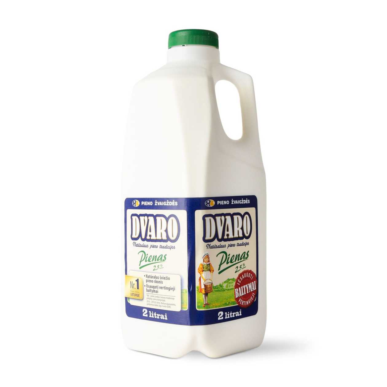 DVARO pienas (2,5%), 2l (baigiasi galiojimas)