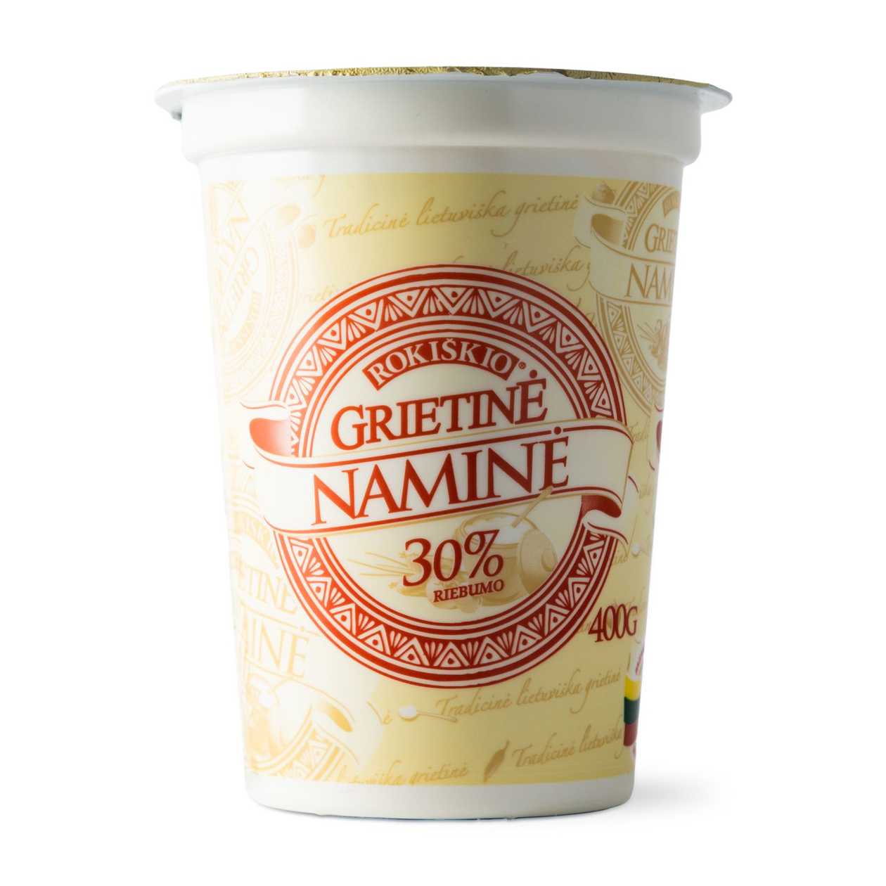 ROKIŠKIO NAMINĖ Sour Cream (30%), 400g (expires soon)
