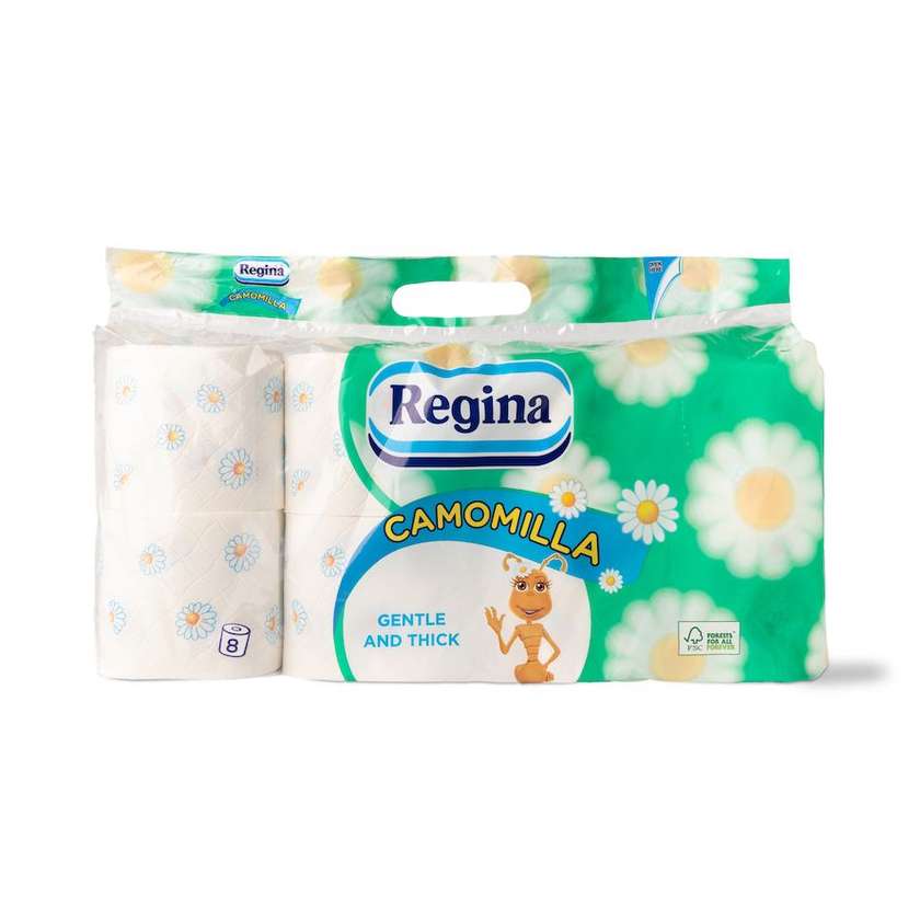 Toilet Paper REGINA RAMUNĖLĖ (3 Ply), 8pcs