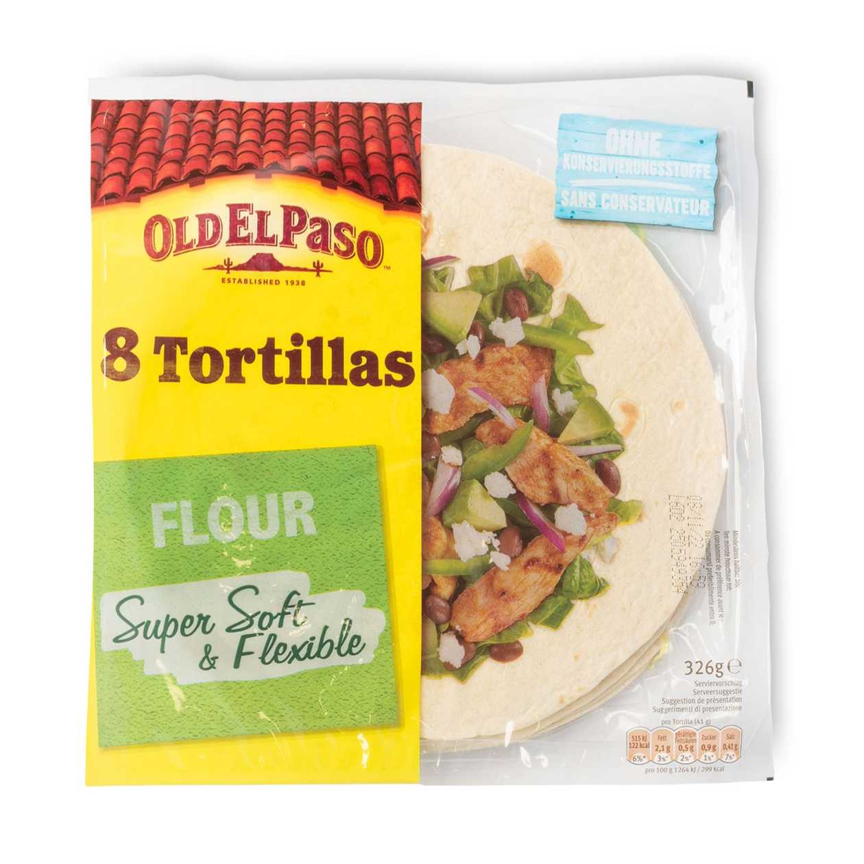 Soft Wheat Tortillas OLD EL PASO, 8pcs