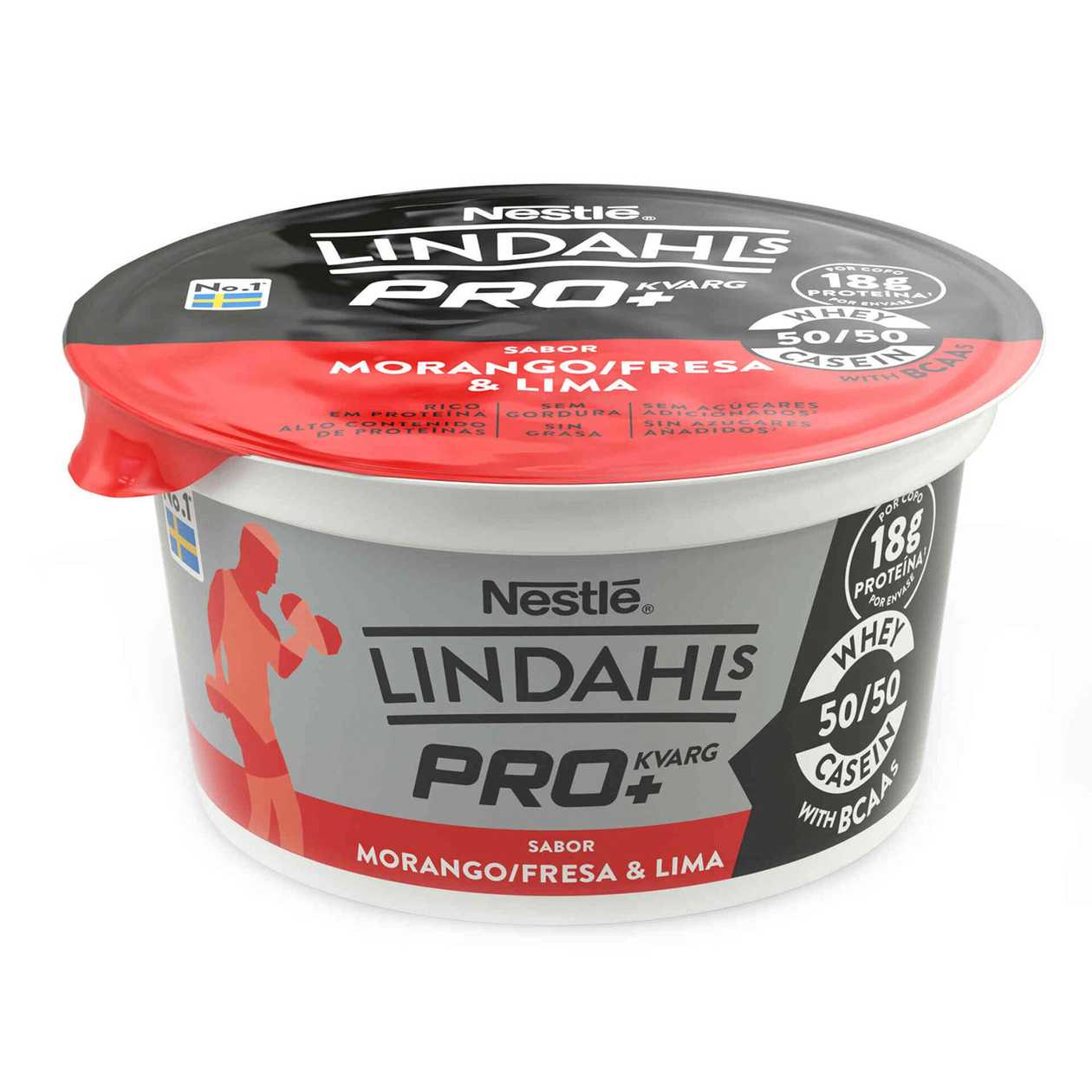 Iogurte Proteina Morango Lima Lindahls 160 gr