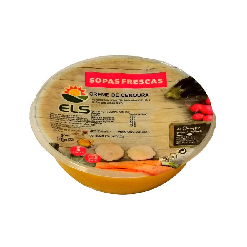 Sopa Creme de Cenoura 400 gr
