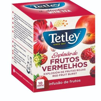 Chá De Explosão Frutos Vermelhos Tetley 10 Saq