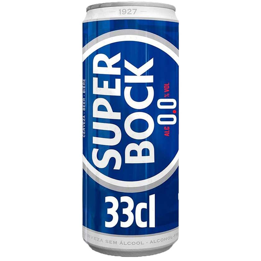 Super Bock Non Alchoolic 0,0% Beer Can 33 cl (expires soon)