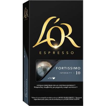 Cápsulas Café Fortissimo L'Or 10 un