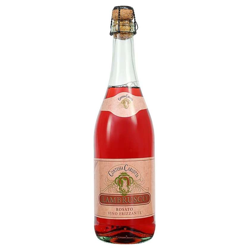 Vinho Frisante Lambrusco Cont. Carl. Rosé 75 cl