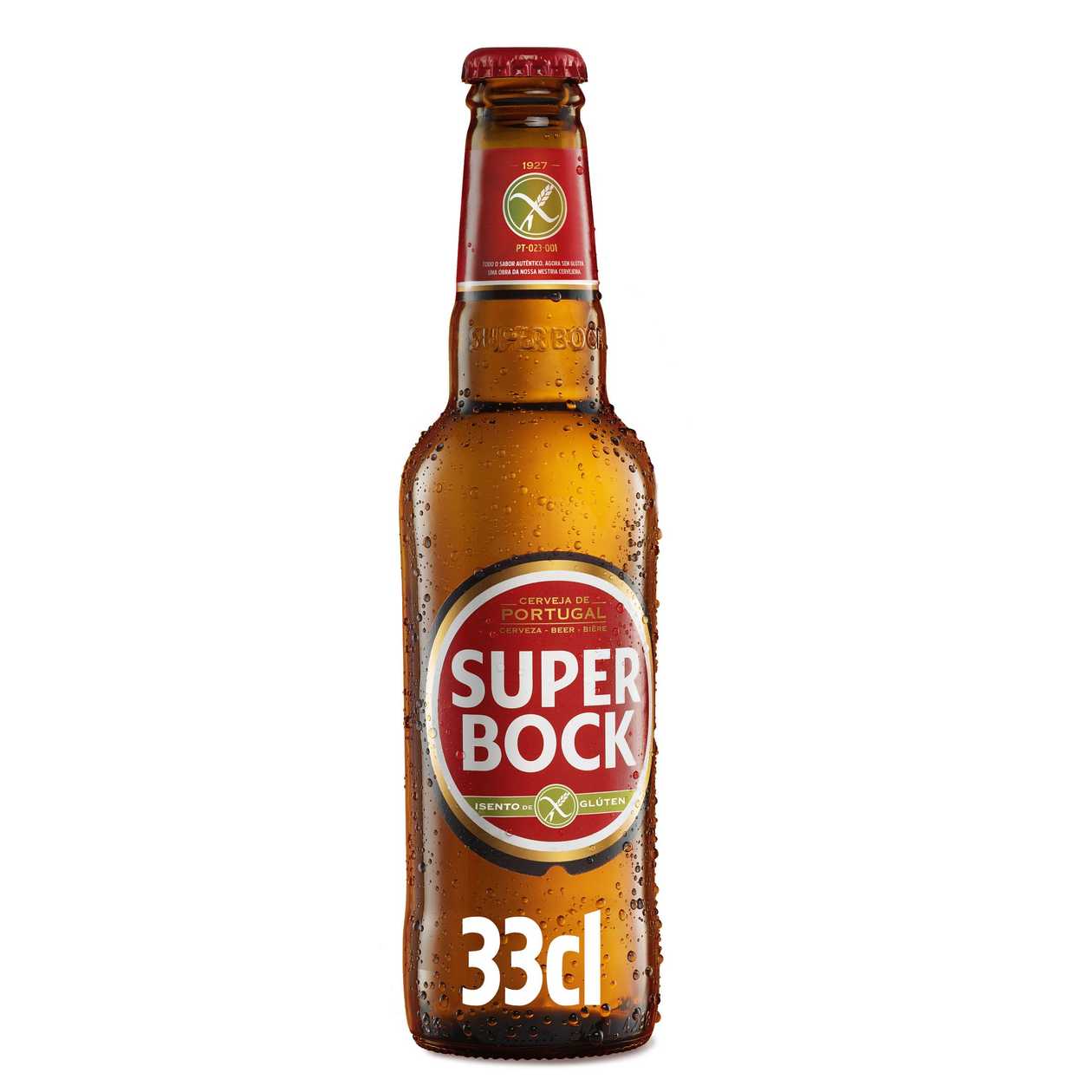 Cerveja Super Bock Original Sem Glúten 33 cl