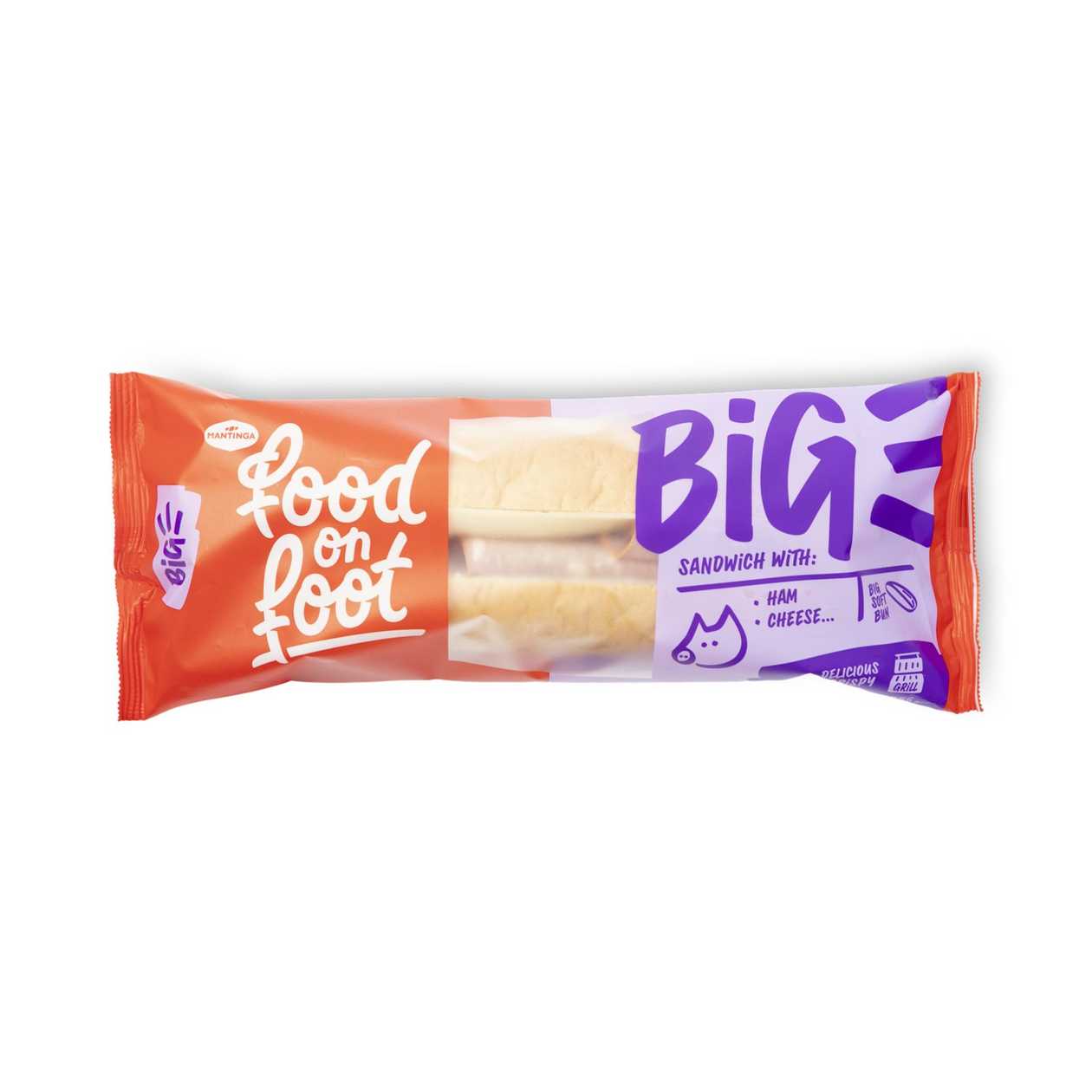 Sandwich with Ham & Cheese MANTINGA BIG SUBMARINAS, 255g