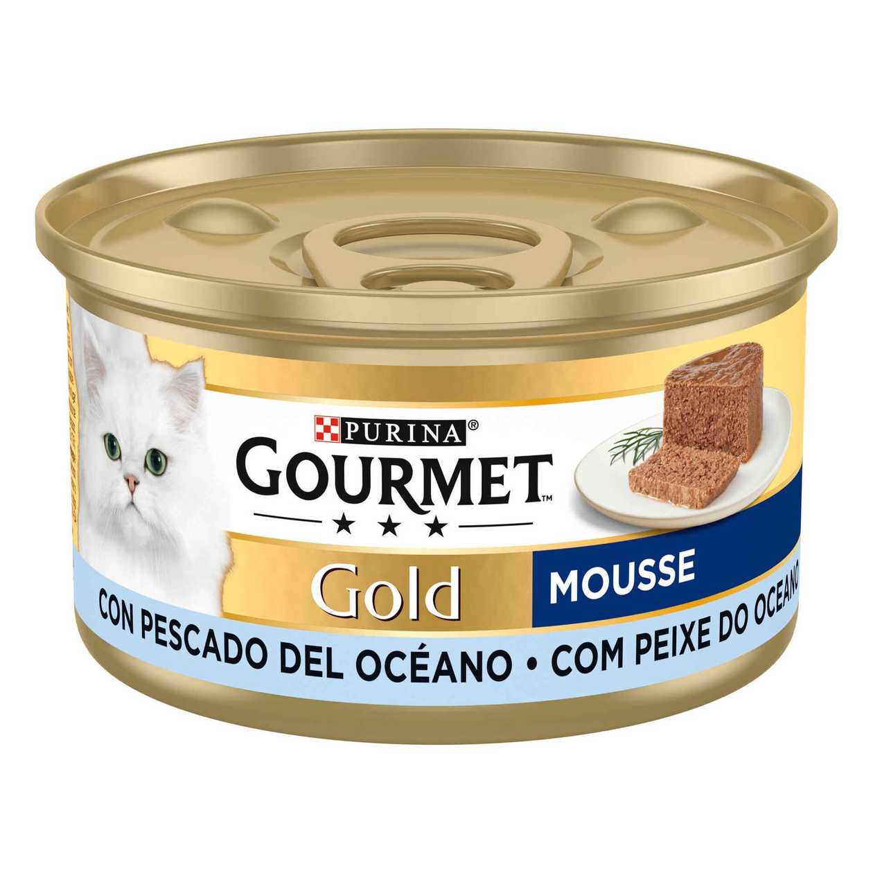 Comida Húmida Para Gato Peixe do Oceano Purina Gourmet Gold 85 gr