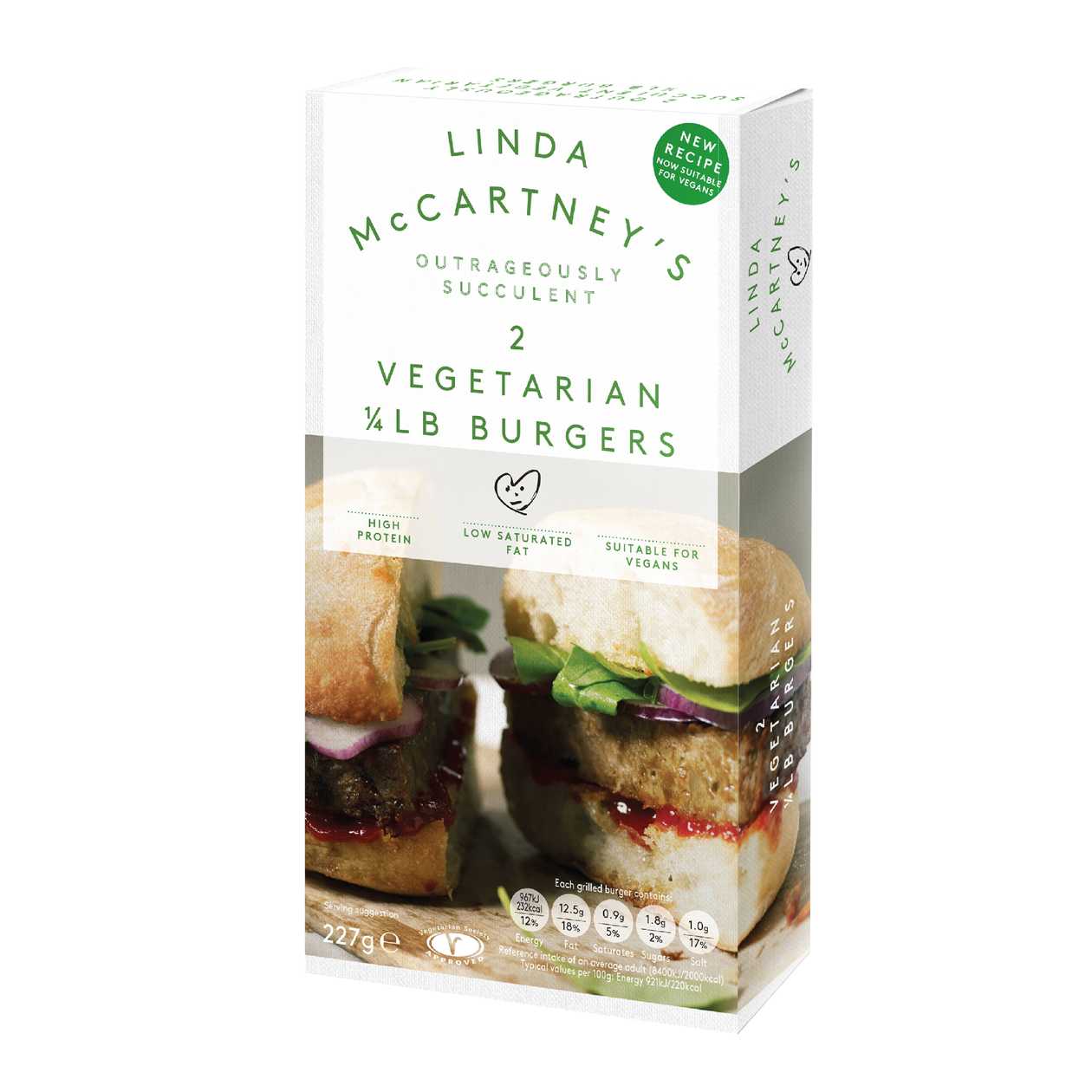 Maxi Burguer Vegan Linda McCartney 2 un 227 gr